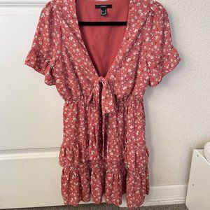 FOREVER 21 FLORAL PINK DRESS